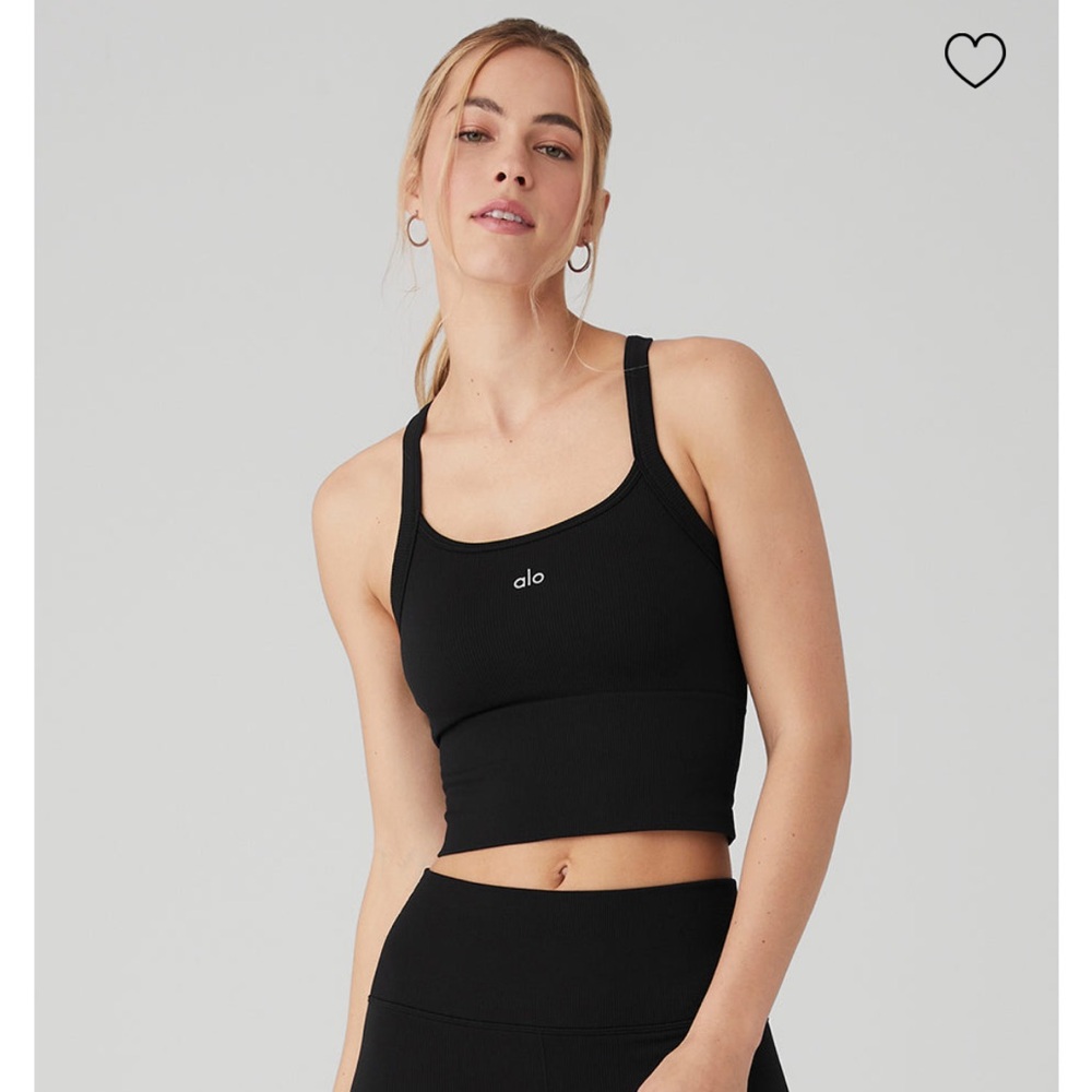 Alo Yoga Seamless Ribbed Favorite Bra Tank